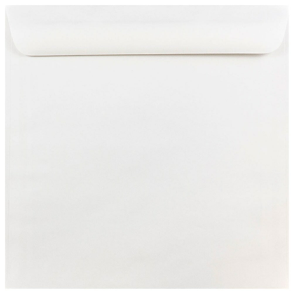 Image of JAM Paper 10 x 10 Square Envelopes, White, 100 Pack (03992319B)