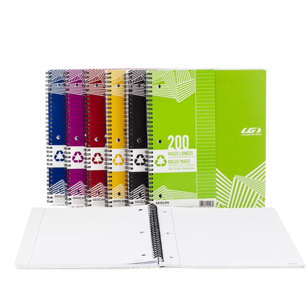 Image of Louis Garneau Spiral Notebook, 200 Pages, Assorted