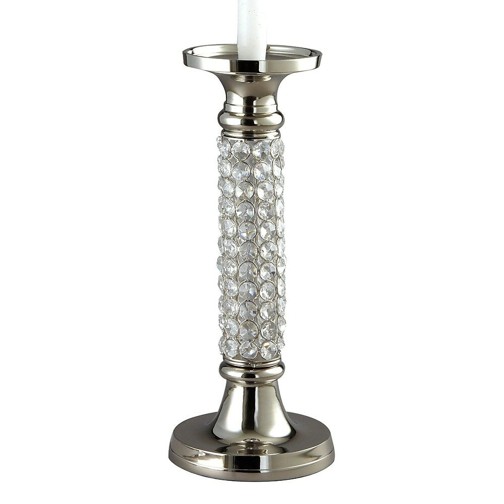 Image of Elegance 13" Sparkle Pillar/Taper Column Candle Holder