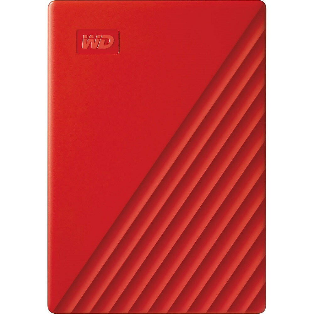 Image of Western Digital 2TB My Passport Portable Hard Drive USB 3.0 - Red