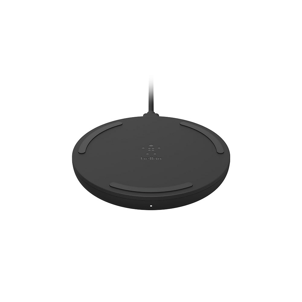 Image of Belkin Boost Charge 10W Wireless Charging Pad plus QC 3.0 Wall Charger plus Cable, Black