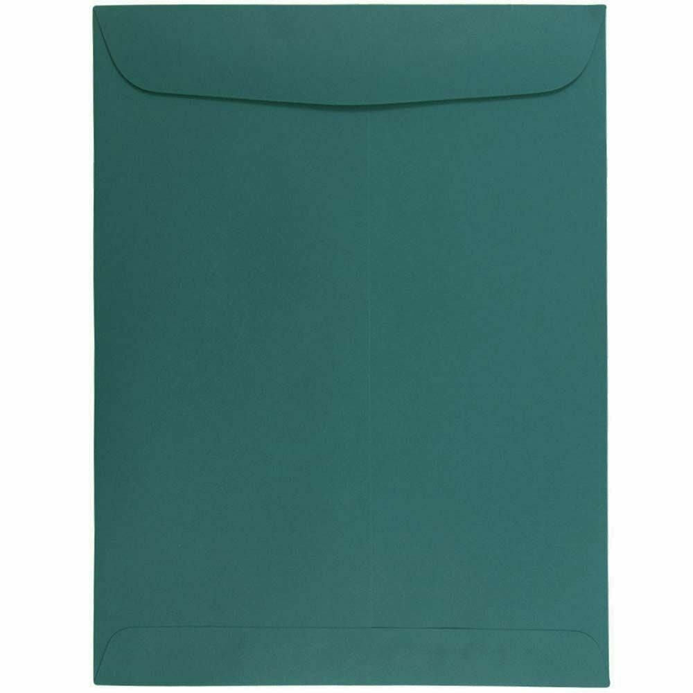 Image of JAM Paper Open End Catalog Envelopes - 9" x 12" - Teal - 25 Pack