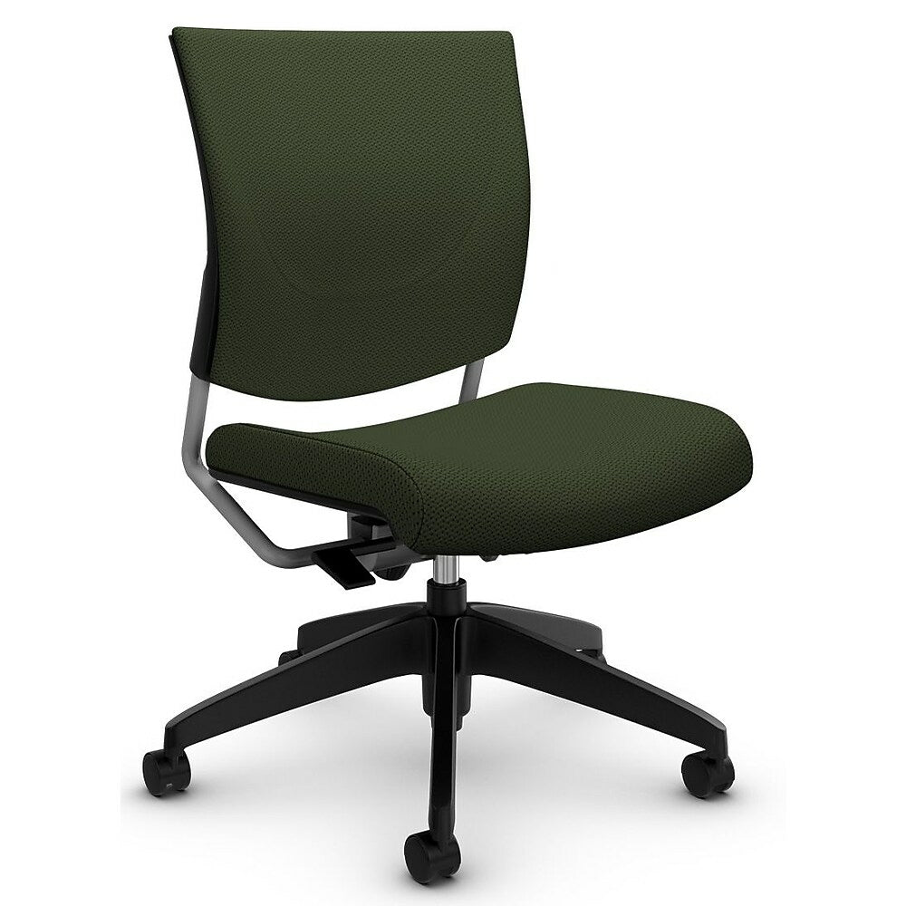 graphic med back posture chair 'terrace  wintergreen' fabric green 2737  tc70