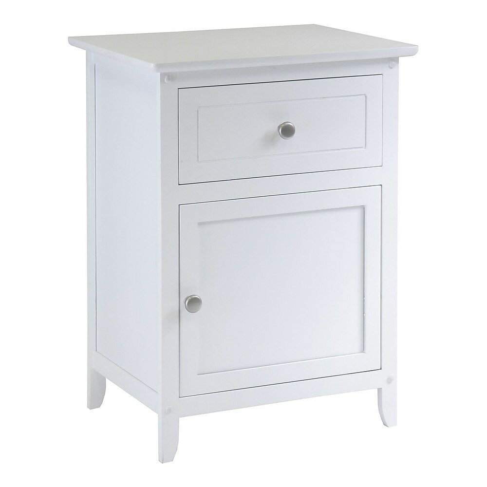 Image of Winsome Night Stand/Accent Table With Drawer, White