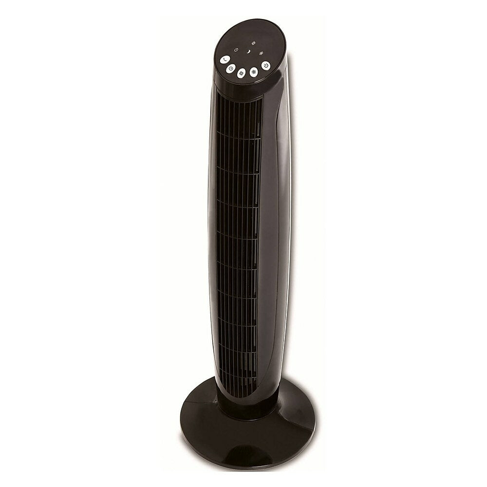 Image of Ecohouzng 36" Oscillating Tower Fan with Remote (CT40120T), Black