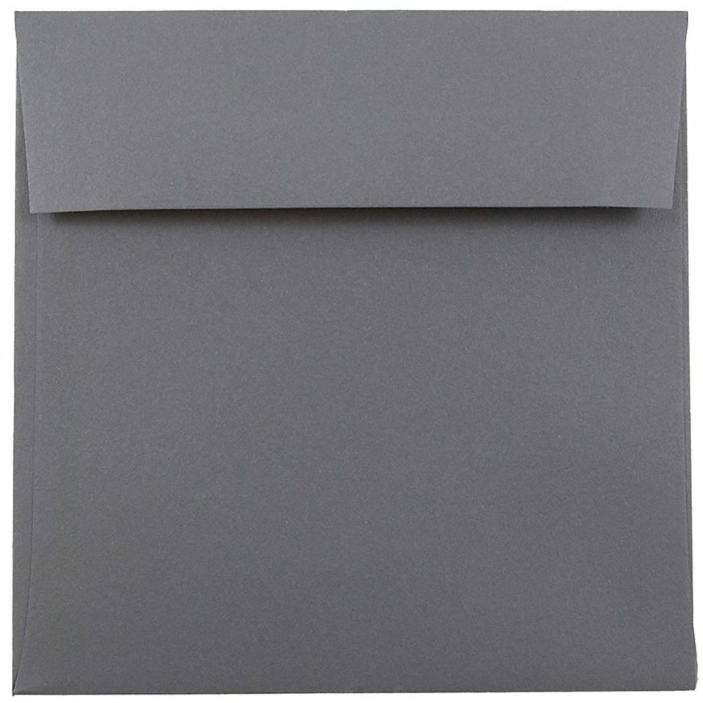 Image of JAM Paper 6 x 6 Square Envelopes, Dark Grey, 1000 Pack (36396439B)