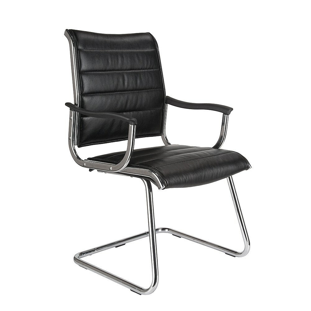 Image of TygerClaw Mid Back Bonded Leather Office Chair, Black