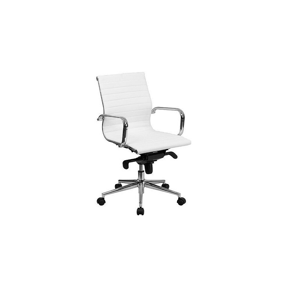Image of Nicer Interior Eames Aluminum Low Back Office Chair - White
