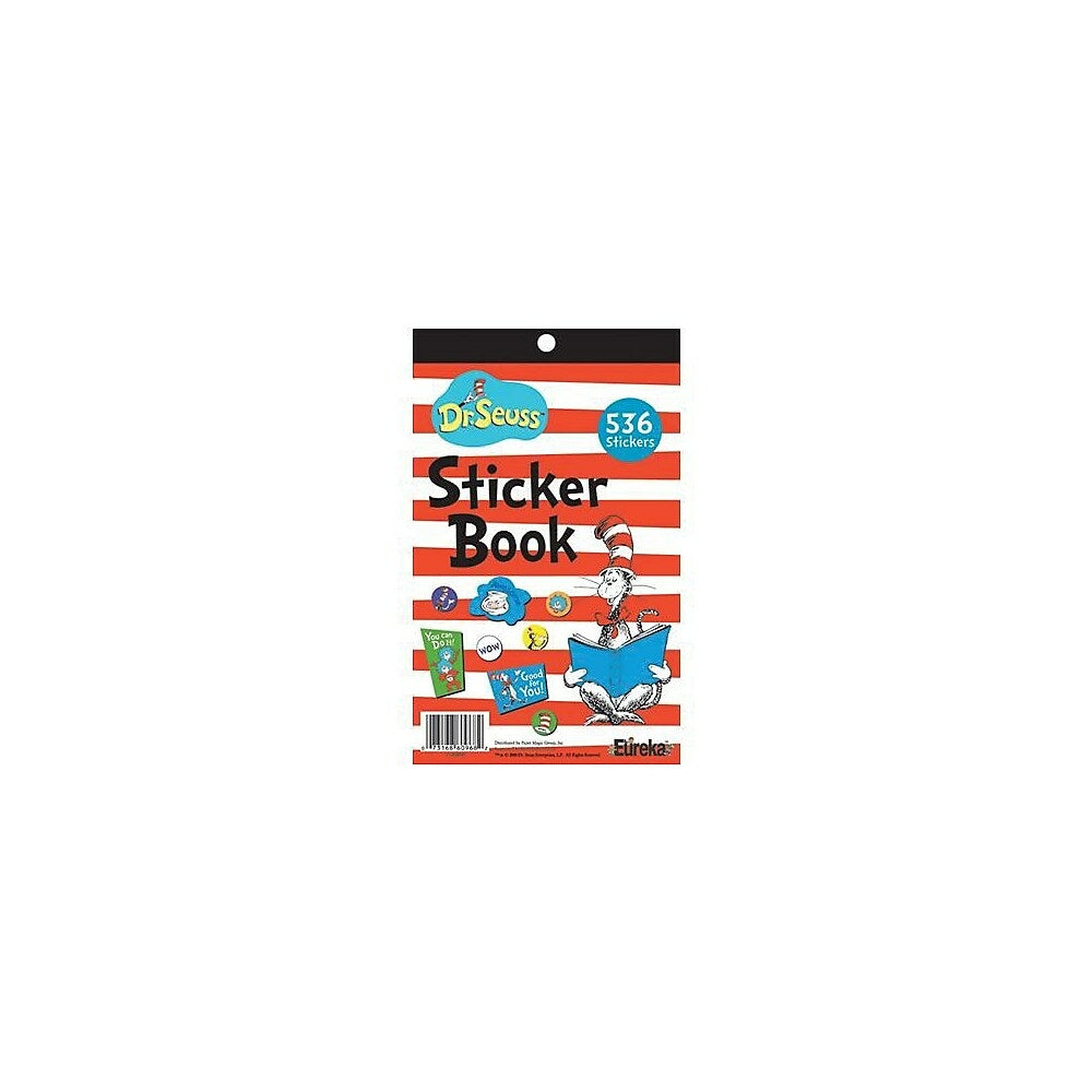Image of Eureka Stickers Book, Cat In The Hat, 2144 Pack (EU-609690)