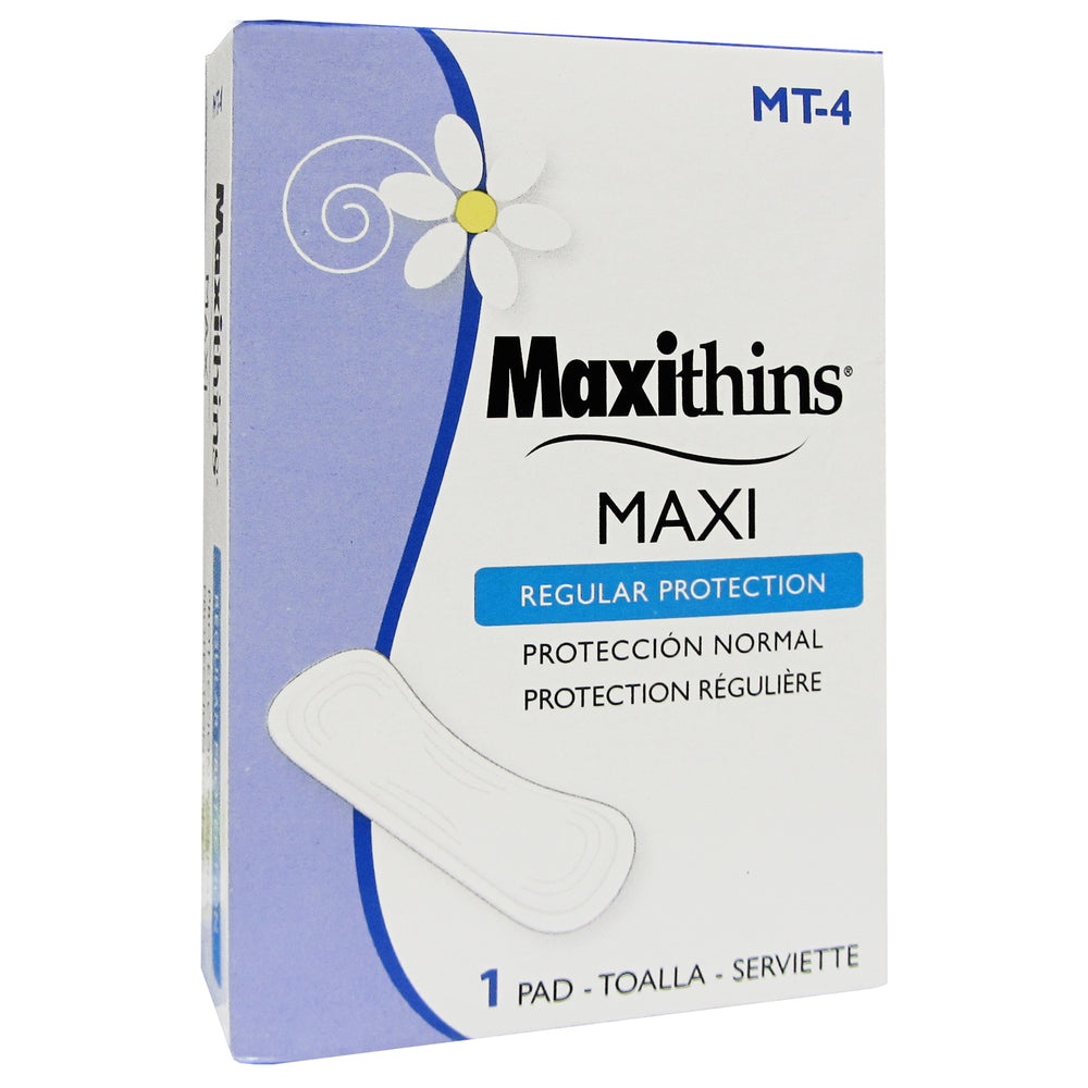 Image of Maxithins Maxi Pads - #4 Vending Box - 250 Pack (MT-4)