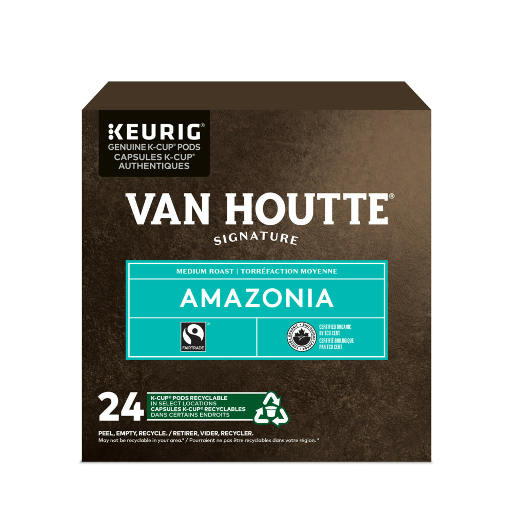 Image of Van Houtte Amazonia - Medium Roast - K-Cup Coffee Pods - 24 Pack