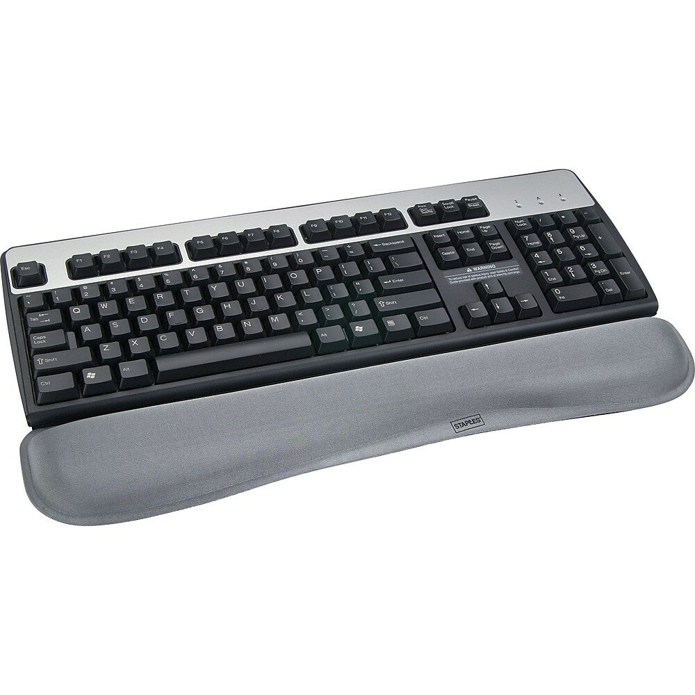 Image of Staples Gel Wrist Rest - Silver, Grey