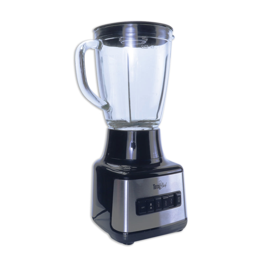 Image of Total Chef 6-Speed Countertop Blender with Glass Jar - 6 Cup, Black