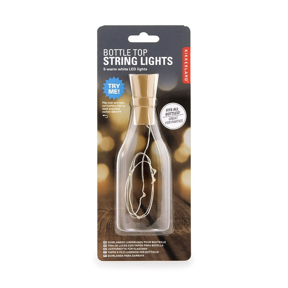 Image of Kikkerland Bottle Top String Lights (LT18), White