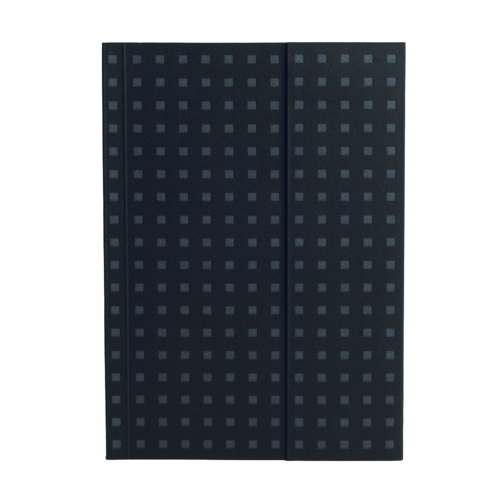 Image of Paper-Oh Quadro Lined Notebook - Black on Grey