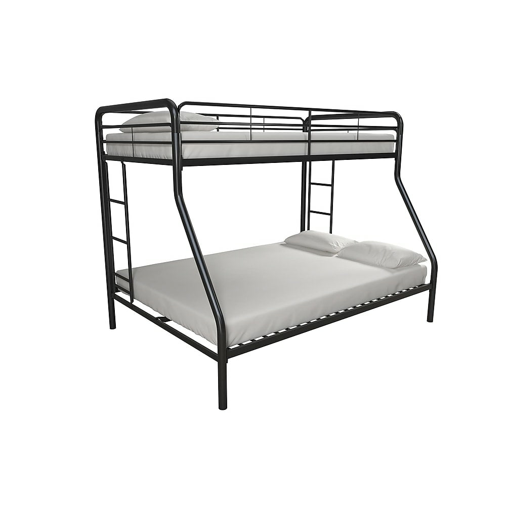 black metal bunk bed twin over full