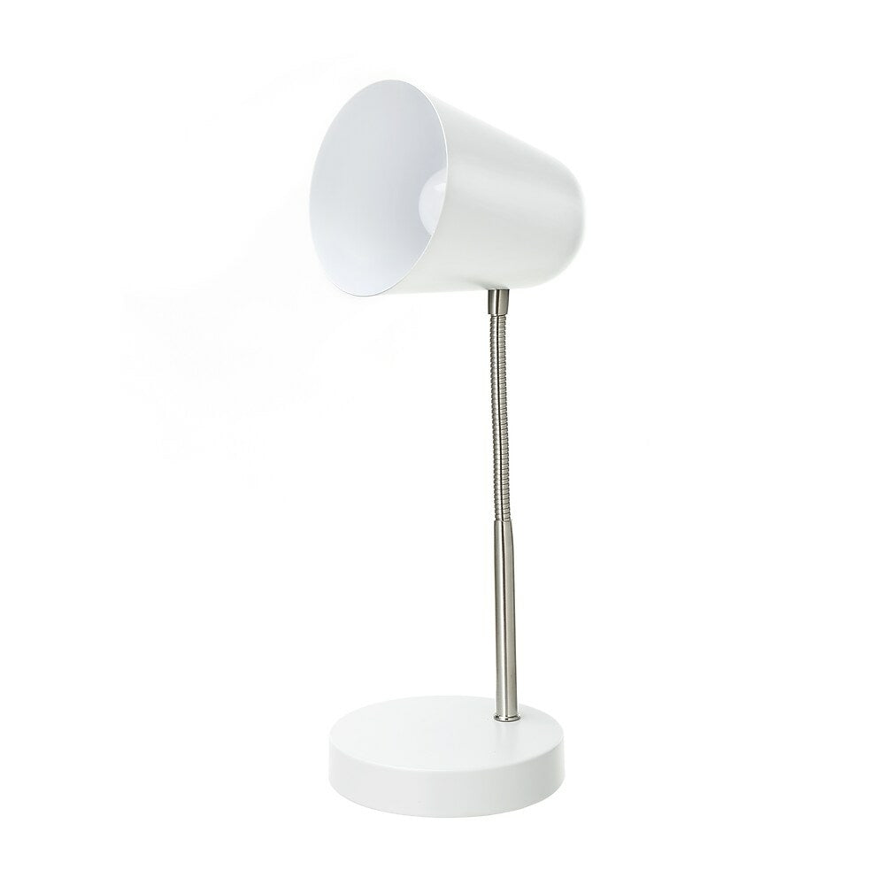 Image of Simply Gooseneck Desk Lamp, White