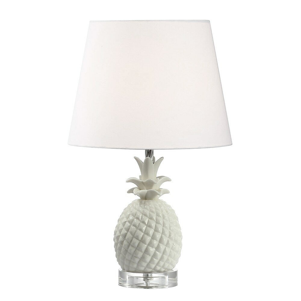 Image of Dainolite 1LT Incandescent Table Lamp, White