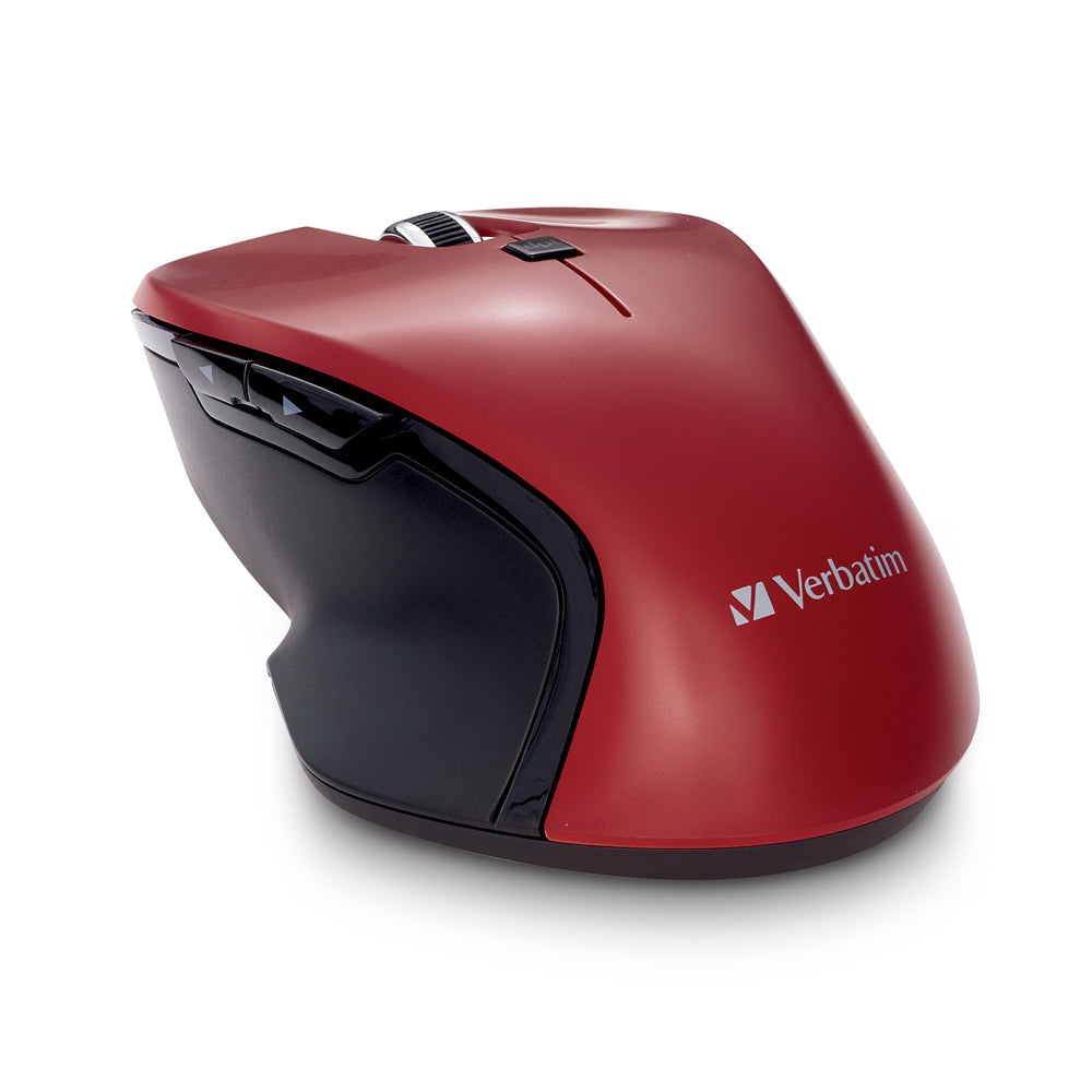 Image of Verbatim USB-C Wireless Mouse - Blue LED - Red