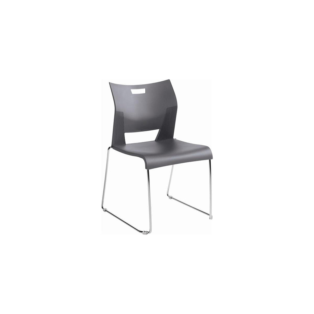 Image of Global Duet Armless Stacking Chair - Shadow, Grey