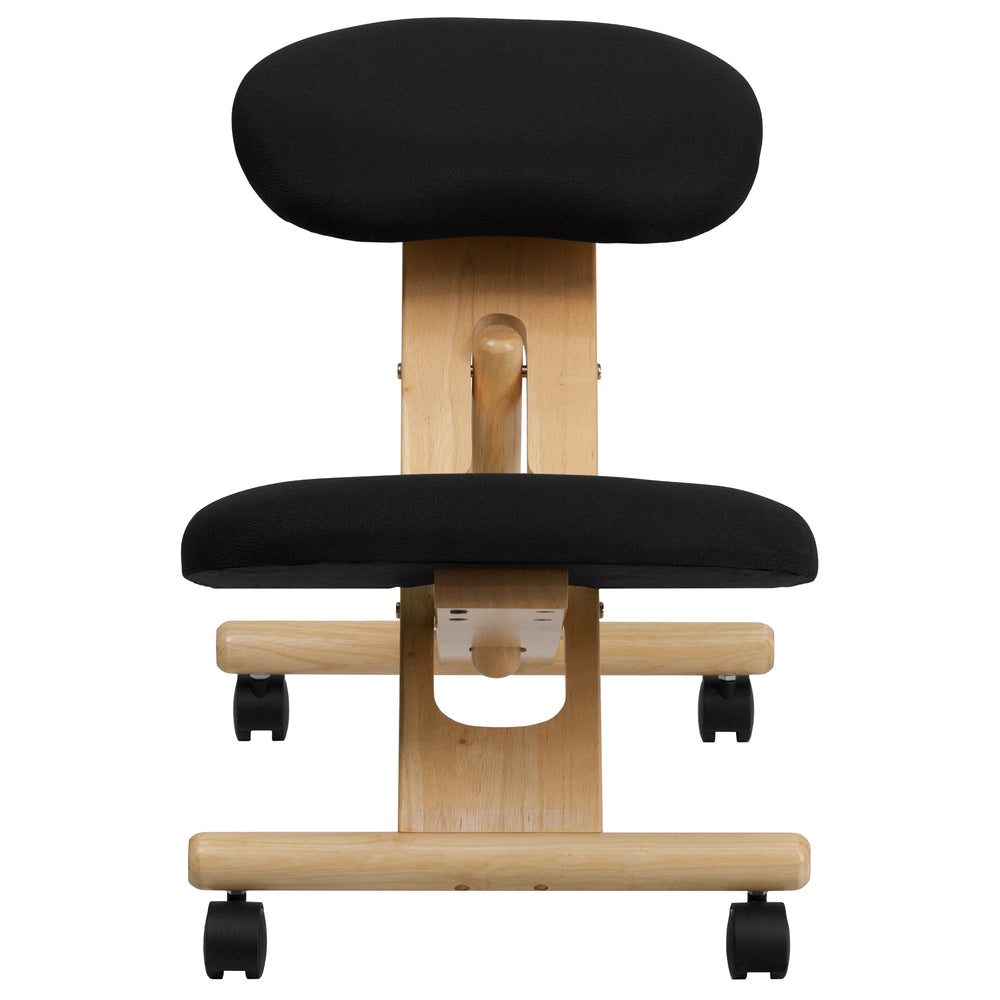 flash furniture mobile wooden ergonomic kneeling chair