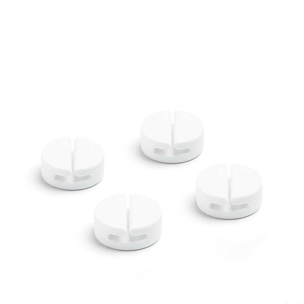 Image of Poppin Cable Catches - White - 4 Pack