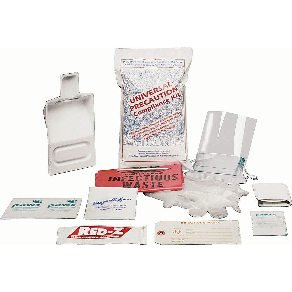 Image of Fluid Spill Clean-Up Kits, Deluxe Kits, SEE492, Body Fluids, 5 Pack