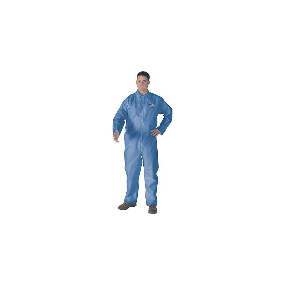 Image of Kimberly-Clark Coveralls Kleenguard A20Blue Zip, Elastics XXXL, 12 Pack (58506)