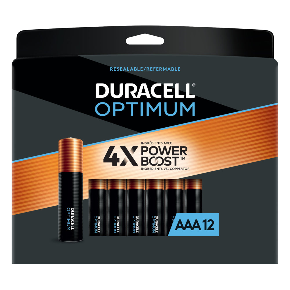 Image of Duracell Optimum AAA Batteries - 12 Pack
