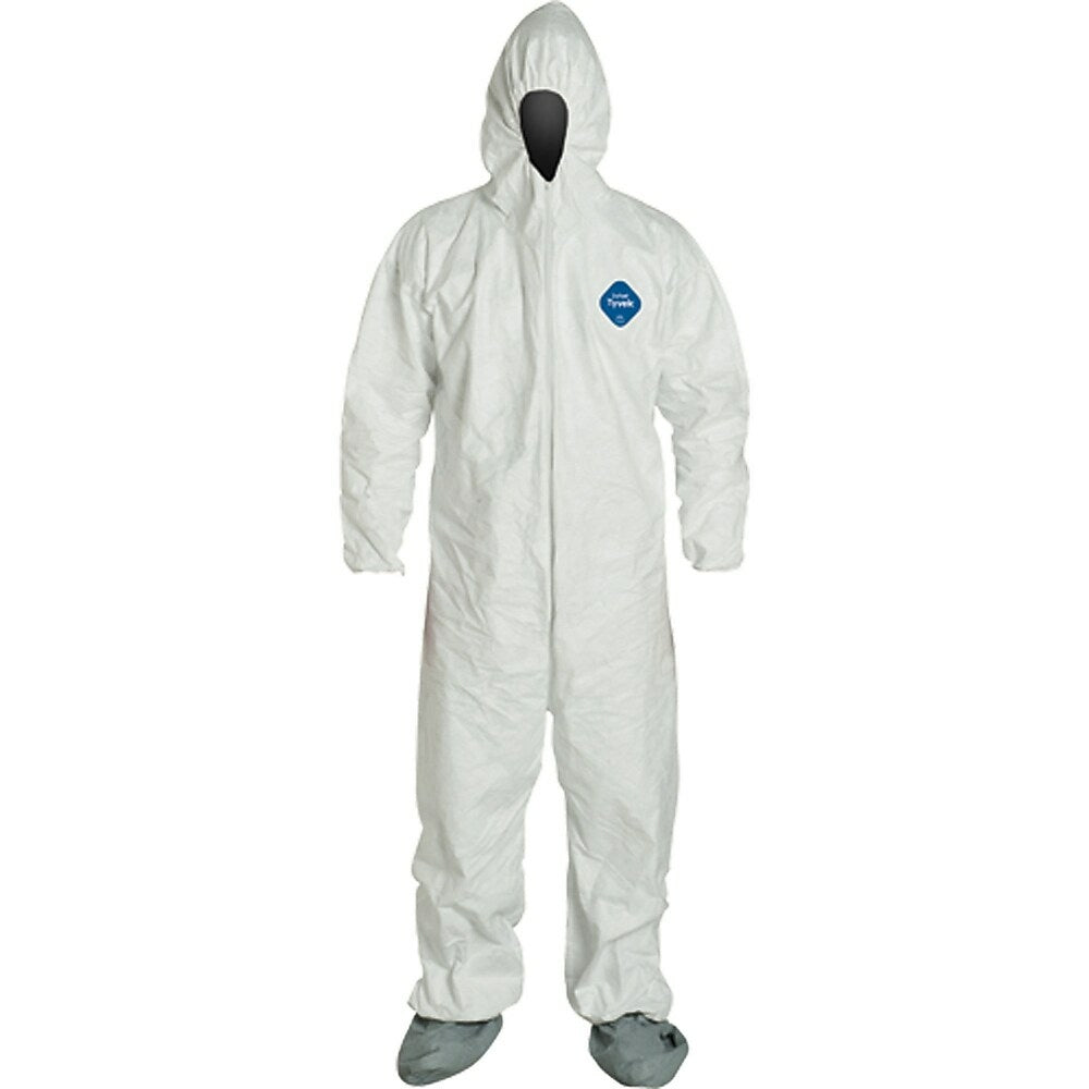 Image of Tyvek Coveralls, Sav168, X-Large, 6 Pack