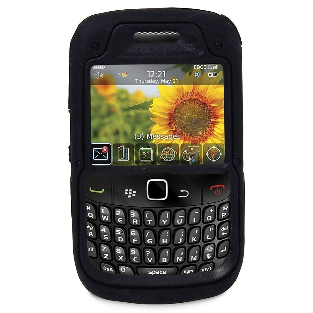 Image of Exian Armored Case for Blackberry Curve 8520 - Black