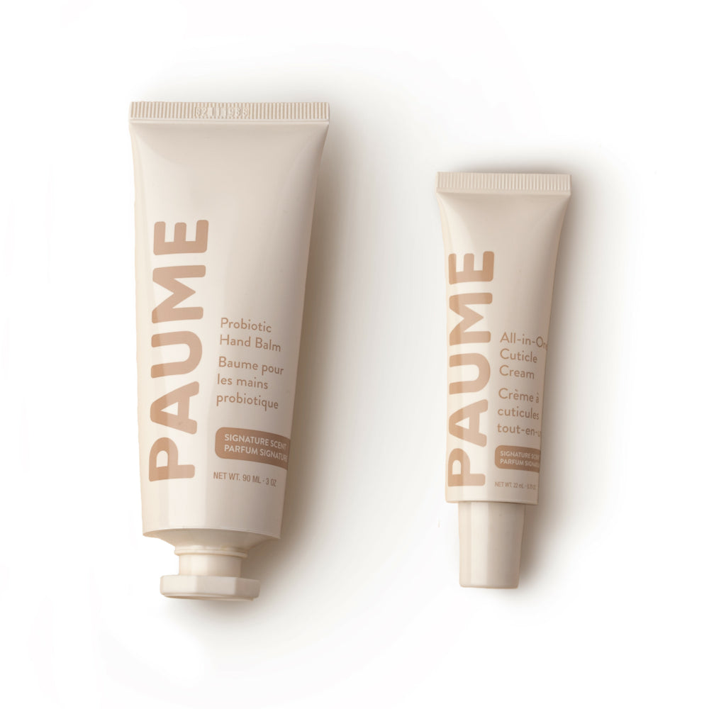 Image of Paume Handcare 3 oz Probiotic Hand Balm & 0.75 oz All-in-one Cuticle & Nail Cream