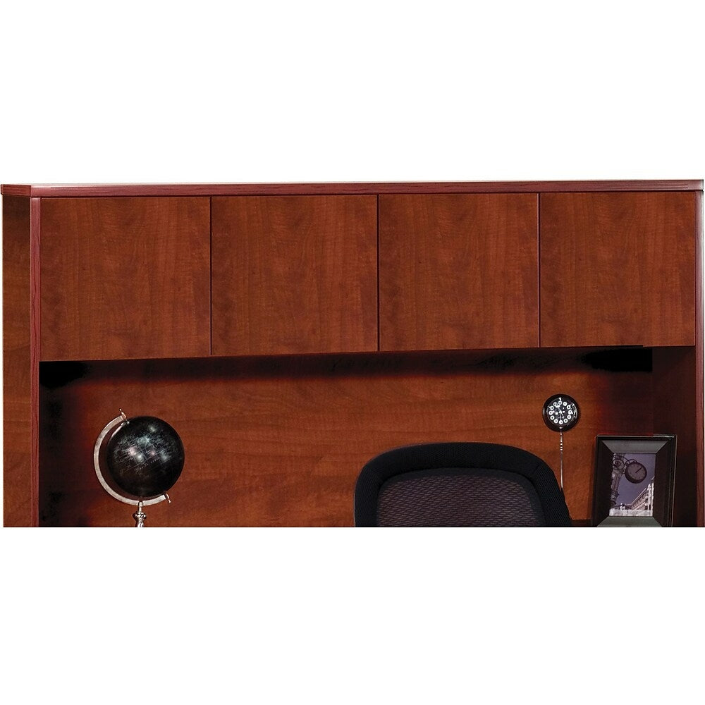 Image of Office Star Napa Collection Credenza Hutch Doors, Cherry, Brown