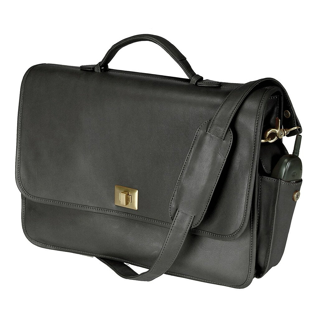 Image of Royce Leather Executive Briefcase, Black