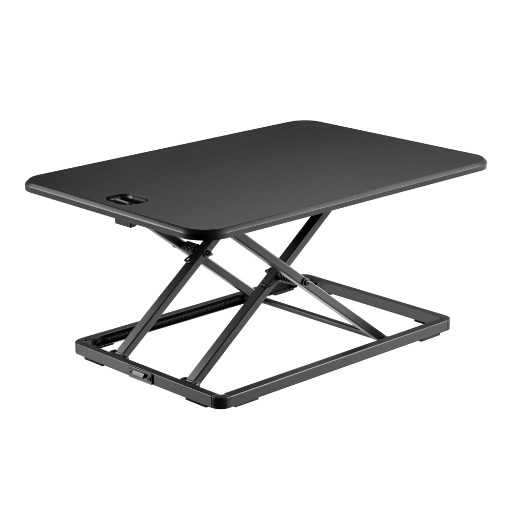 Image of Uplite Standing Desk Converter Ergonomic Sit Stand Height Adjustable Workstation Single Top Riser For Laptop and Monitor, Black