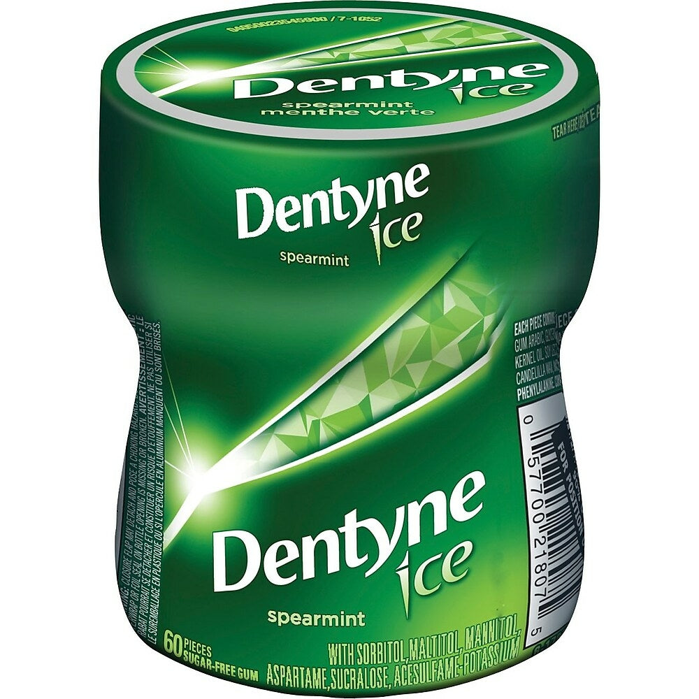 Image of Dentyne Gum Bottle - Spearmint - 60 pieces