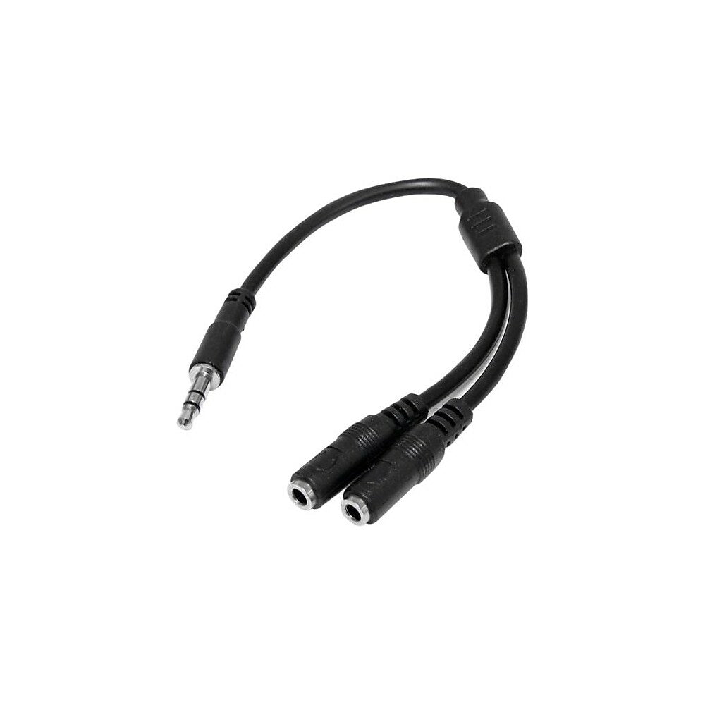 Image of StarTech Slim Stereo Splitter Cable, 3.5Mm Male To 2X 3.5Mm Female