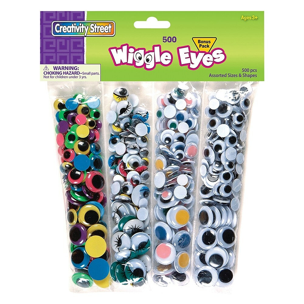 Image of Chenille Craft Wiggle Eyes Assortment, 500 Pieces