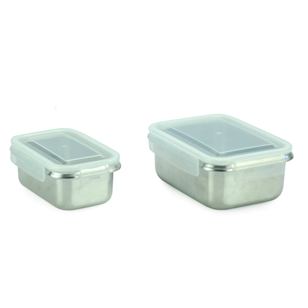 Image of Minimal RT Stainless Steel Containers - 500ml, 1000ml - Set of 2