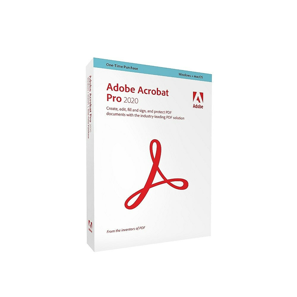 Image of Adobe Acrobat Pro 2020 Student & Teacher, Multiple Platforms Universal, English, 1 User