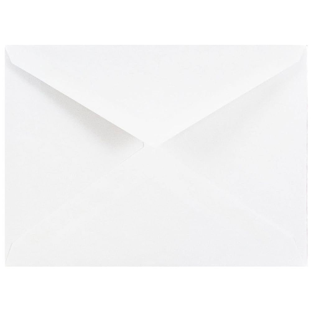 Image of JAM Paper A2 Invitation Envelopes, 4.38 x 5.75 , White with V-Flap, 1000 Pack (04023206B)