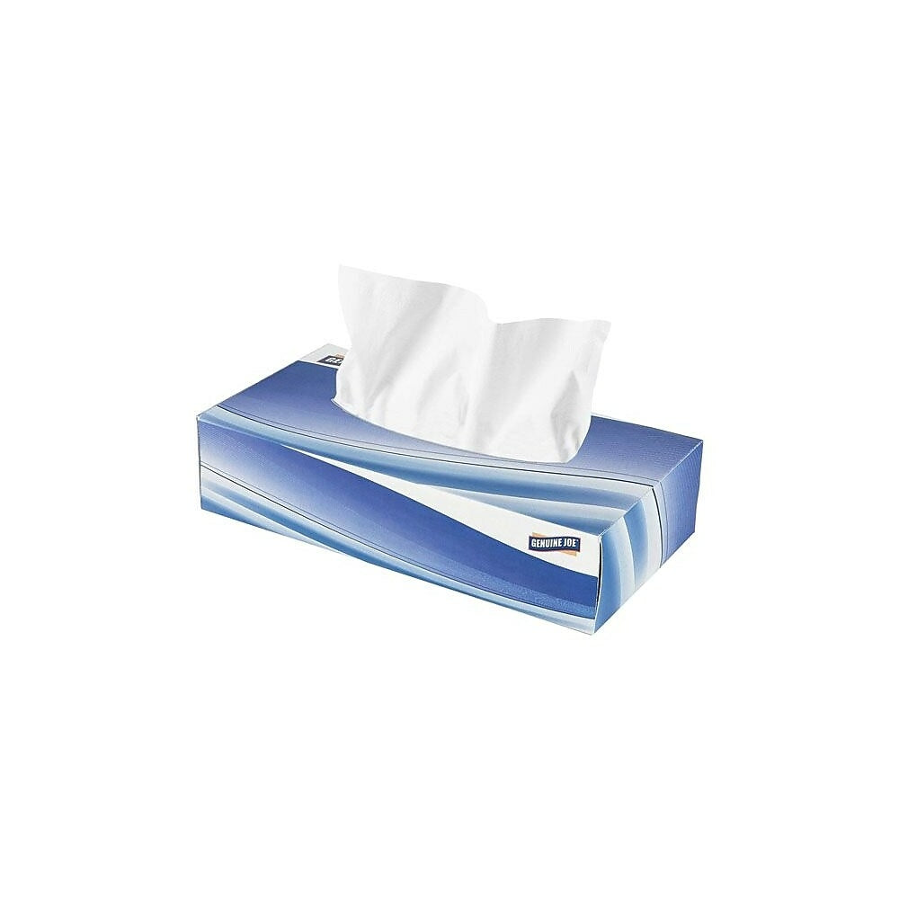 Image of Genuine Joe 2-Ply Facial Tissue - White - 100 Sheets/Pack - 30 Pack