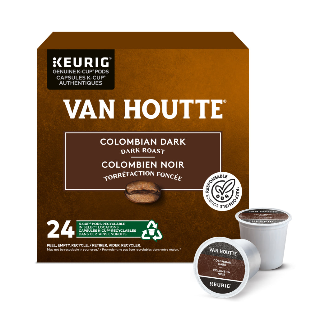 Image of Van Houtte Colombian Dark - Dark Roast - K-Cup Coffee Pods - 24 Pack
