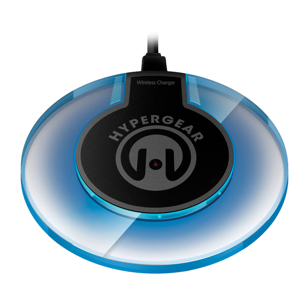 Image of HyperGear 5W UFO Wireless Charging Pad - Fast Wall Charger - Black/Grey