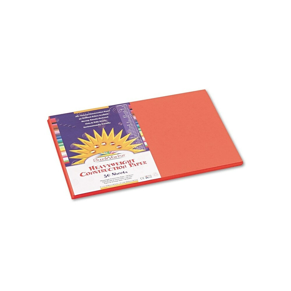 Image of Pacon Construction Paper - 12" x 18" - Orange - 50 Sheets (6607)
