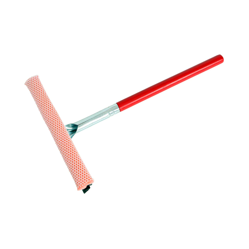Image of Globe Commercial Products Windshield Squeegee with 22" Long Handle - 10 Pack, Red_74088
