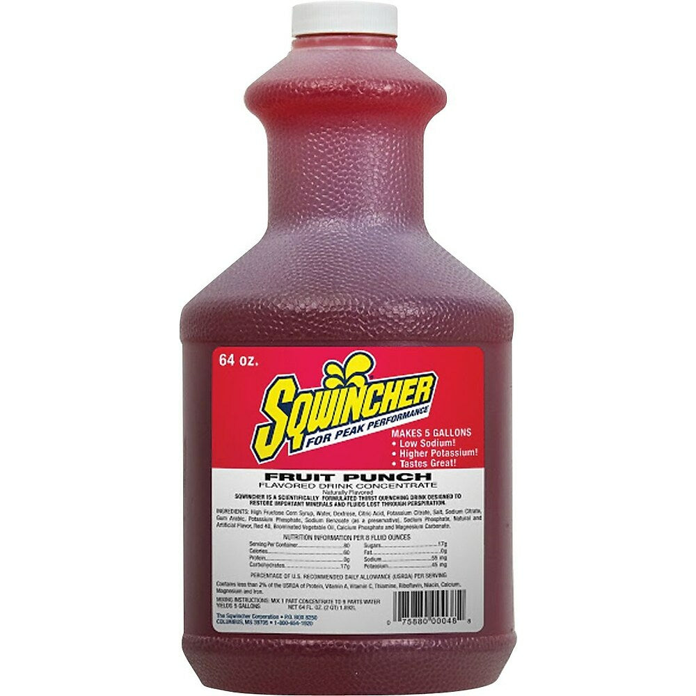 Image of Sqwincher Concentrate Fruit Punch Flavour - 64oz