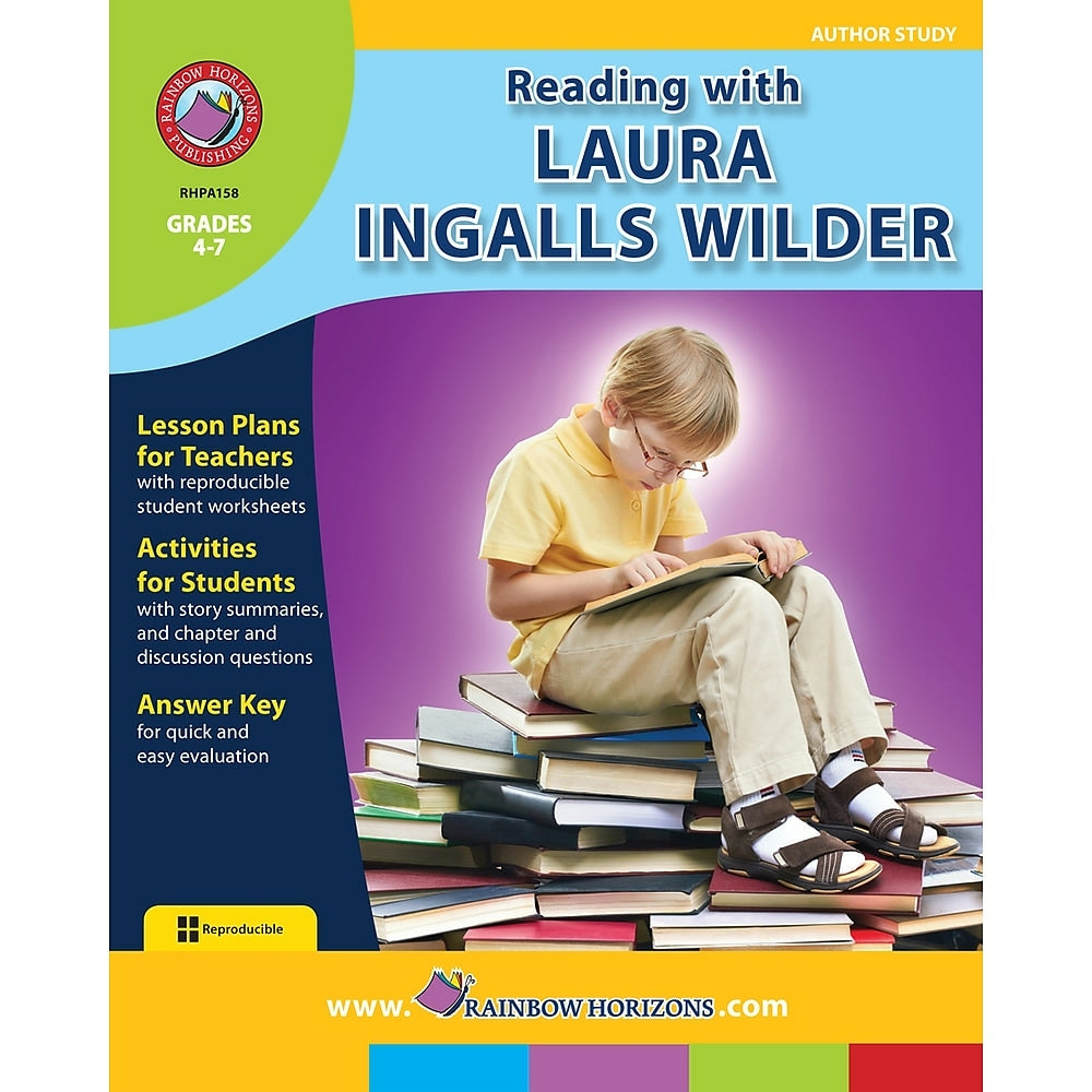 Image of eBook: Reading with Laura Ingalls Wilder - Author Study (PDF version - 1-User Download) - ISBN 978-1-55319-094-3 - Grade 4 - 7