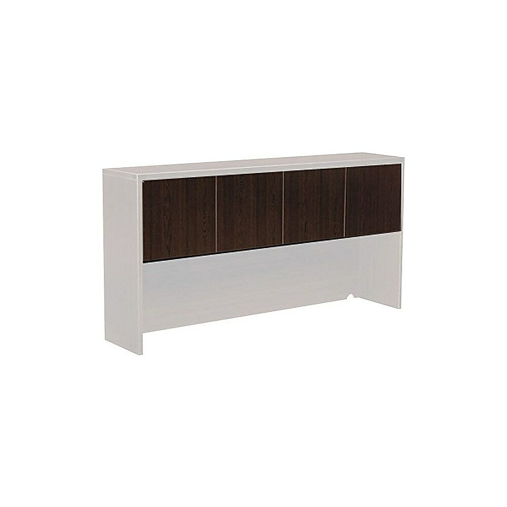 Image of Office Star Napa Collection Credenza Hutch Doors, Espresso, Brown