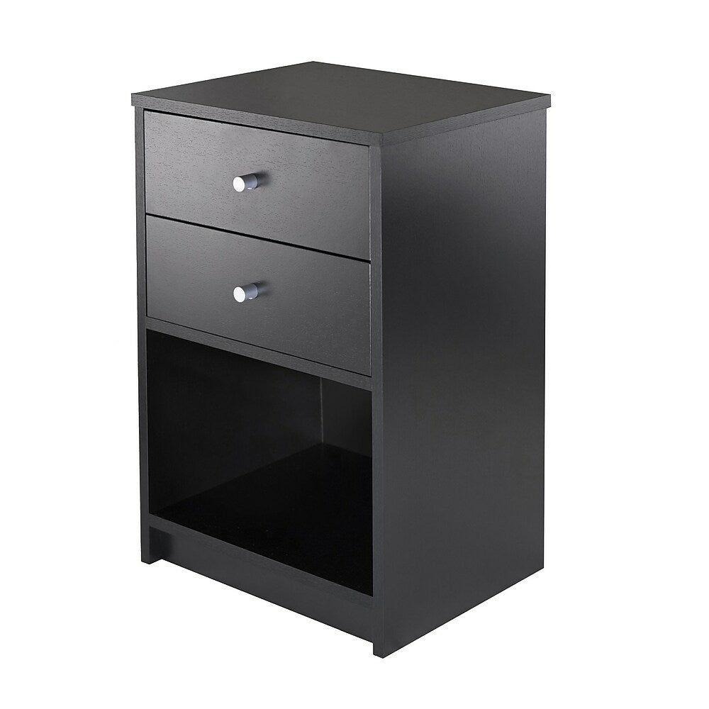 Image of Winsome Ava Accent Table With 2 Drawers, Black